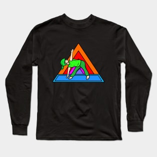 Yoga triangle pose Long Sleeve T-Shirt